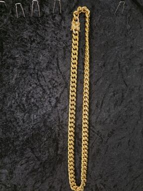 Gold Cuban Link Chain Necklace for Men - Unbranded
